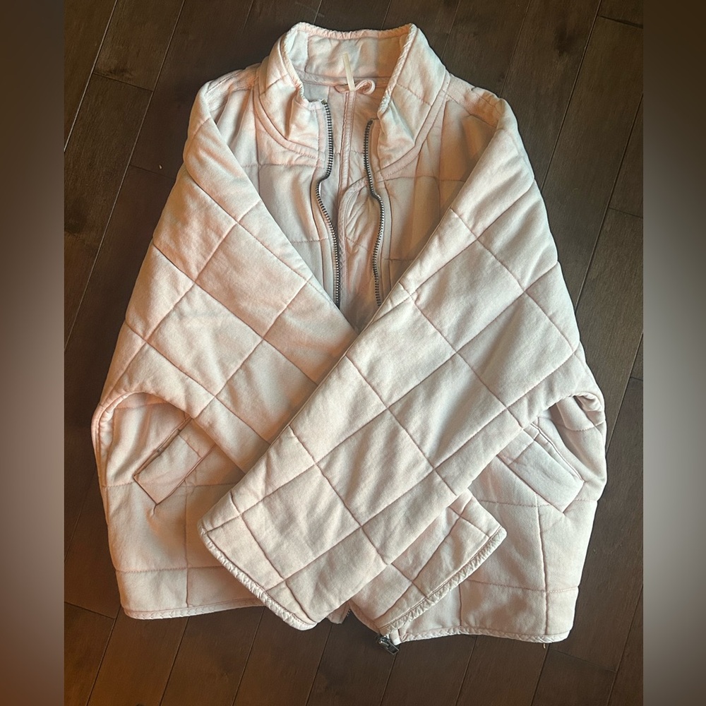 Women's Quilted Jacket in light Pink - Size Small